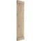 Ekena Millwork Rustic Two Board Joined Board-n-Batten Hand Hewn Faux Wood Shutters w/End Batten, 11W x 86H, PR SHUBJE11X86HHPR - alternate 2